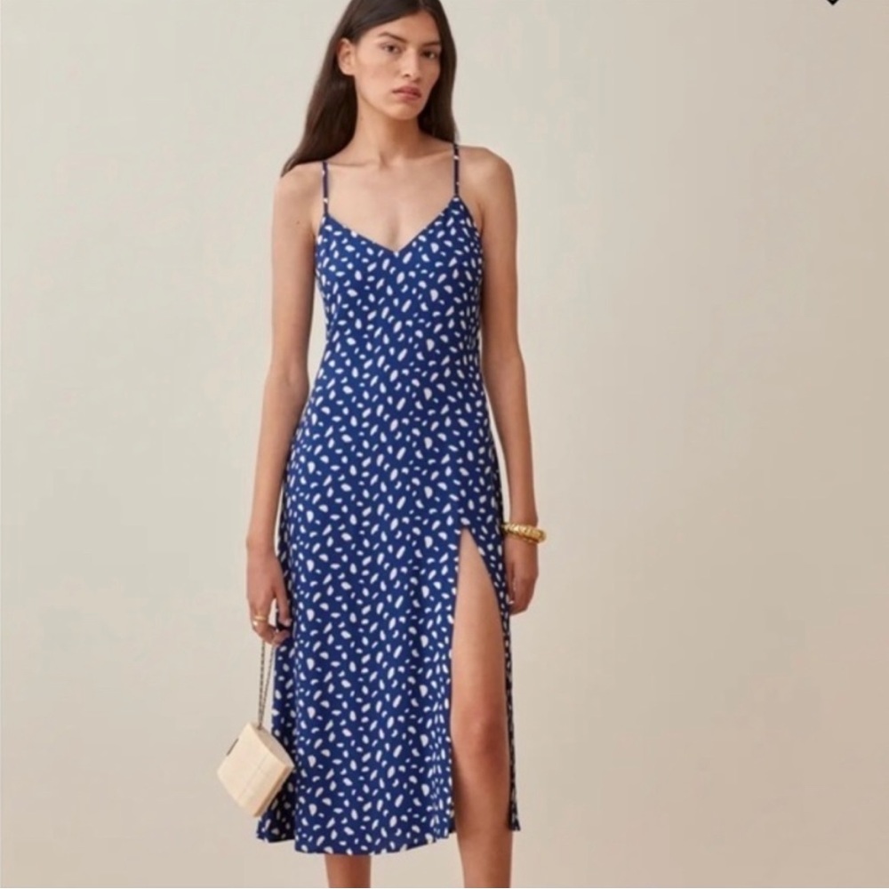 Reformation Crimini Dress - Moray Blue - 4
